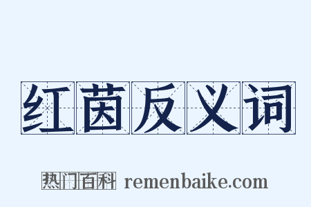 红茵反义词是什么意思的图片